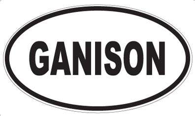 GANISON - Oval Sticker