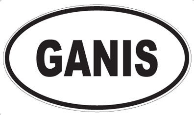 GANIS - Oval Magnet