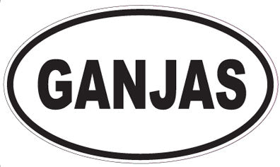 GANJAS - Oval Sticker