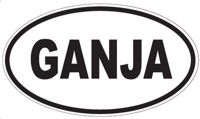 GANJA - Oval Magnet
