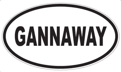 GANNAWAY - Oval Sticker