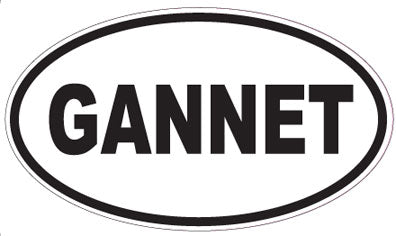 GANNET - Oval Sticker