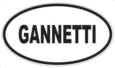 GANNETTI - Oval Magnet