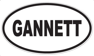 GANNETT - Oval Magnet