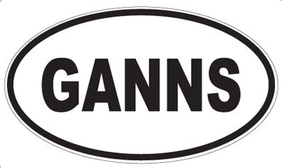 GANNS - Oval Magnet