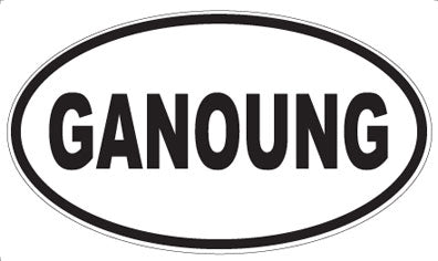 GANOUNG - Oval Sticker