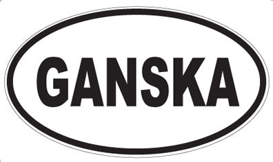 GANSKA - Oval Sticker