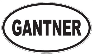 GANTNER - Oval Sticker