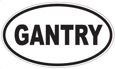 GANTRY - Oval Sticker