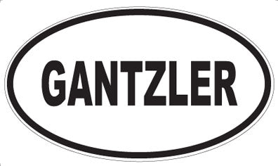 GANTZLER - Oval Sticker