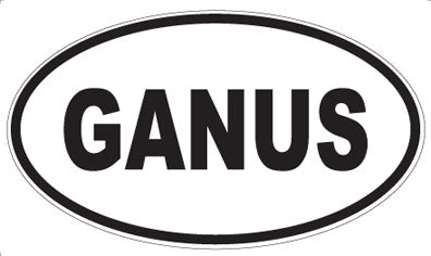 GANUS - Oval Sticker