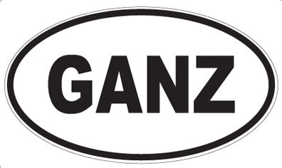 GANZ - Oval Magnet