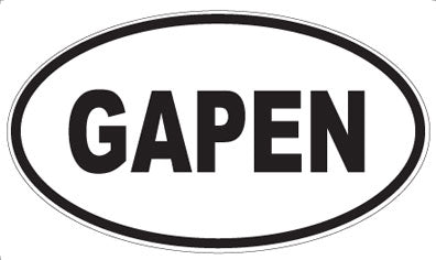 GAPEN - Oval Magnet