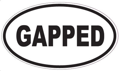 GAPPED - Oval Sticker