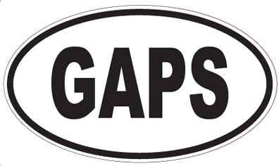 GAPS - Oval Sticker