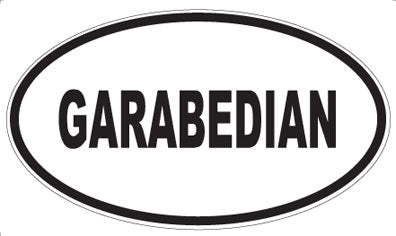 GARABEDIAN - Oval Magnet