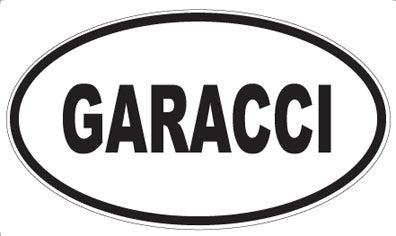 GARACCI - Oval Sticker