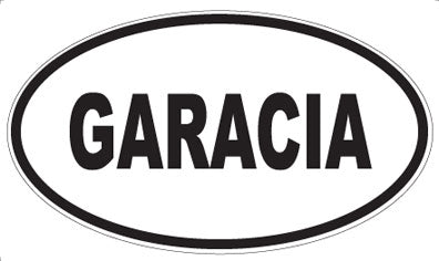 GARACIA - Oval Magnet