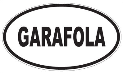 GARAFOLA - Oval Sticker