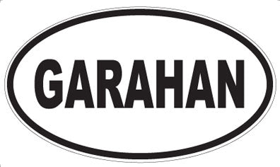 GARAHAN - Oval Magnet