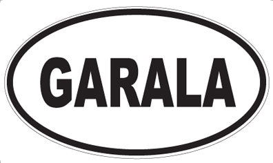 GARALA - Oval Sticker