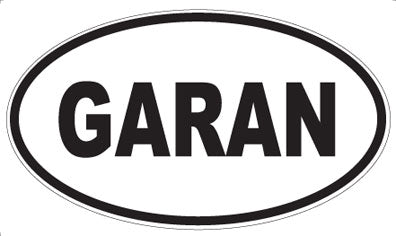 GARAN - Oval Sticker