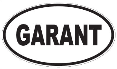 GARANT - Oval Sticker