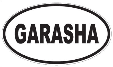 GARASHA - Oval Sticker