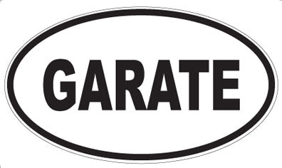 GARATE - Oval Magnet