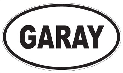 GARAY - Oval Sticker