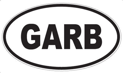 GARB - Oval Sticker