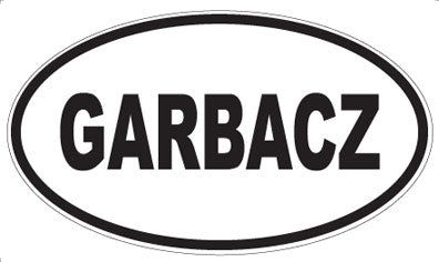 GARBACZ - Oval Magnet