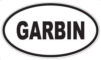 GARBIN - Oval Sticker