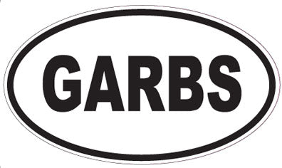 GARBS - Oval Magnet