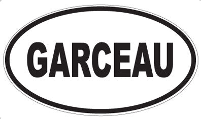 GARCEAU - Oval Magnet