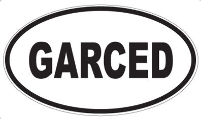 GARCED - Oval Sticker