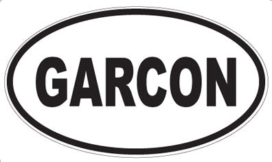 GARCON - Oval Magnet