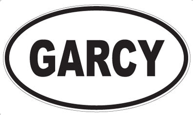 GARCY - Oval Sticker