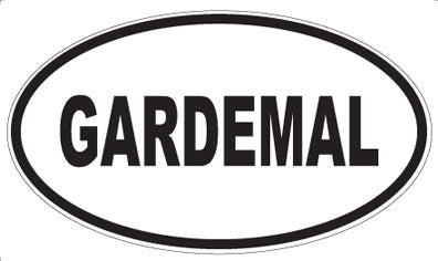 GARDEMAL - Oval Sticker