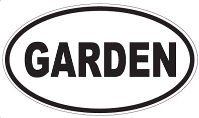 GARDEN - Oval Sticker