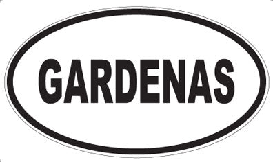 GARDENAS - Oval Sticker