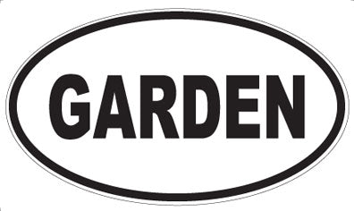 GARDEN - Oval Magnet