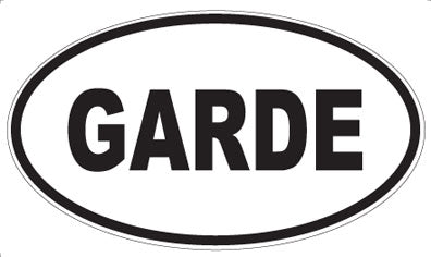 GARDE - Oval Magnet