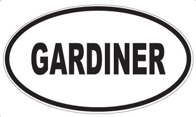 GARDINER - Oval Magnet