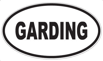 GARDING - Oval Magnet