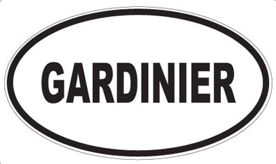 GARDINIER - Oval Sticker