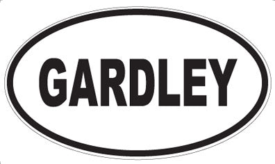 GARDLEY - Oval Sticker