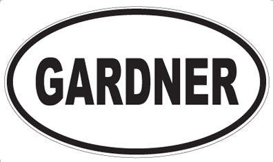 GARDNER - Oval Sticker