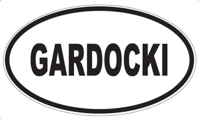 GARDOCKI - Oval Sticker