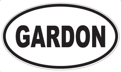 GARDON - Oval Magnet